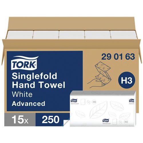 Toallitas de papel Tork Advanced H3 - Plegadas en Z