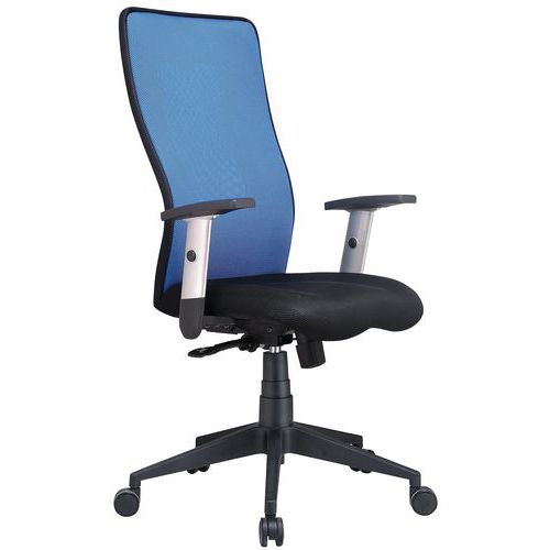 Silla de oficina ergonómica con respaldo alto Penelope - Tejido - Manutan Expert