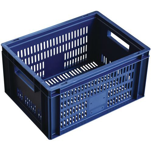 Caja para alimentos Europa con paredes caladas - 400 a 600 mm de longitud - Manutan Expert