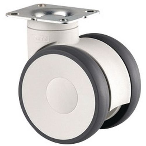Rueda pivotante con pletina - Capacidad 100 y 110 kg
