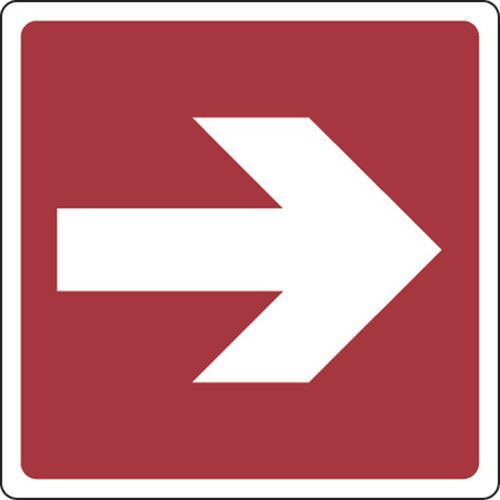 Panel de incendios - Flecha de dirección hacia la derecha - Adhesivo