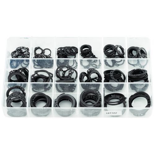 Maletín con anillos elásticos de acero para árboles - 260 unidades Maletín con anillos elásticos de acero para árboles - 260 unidades
