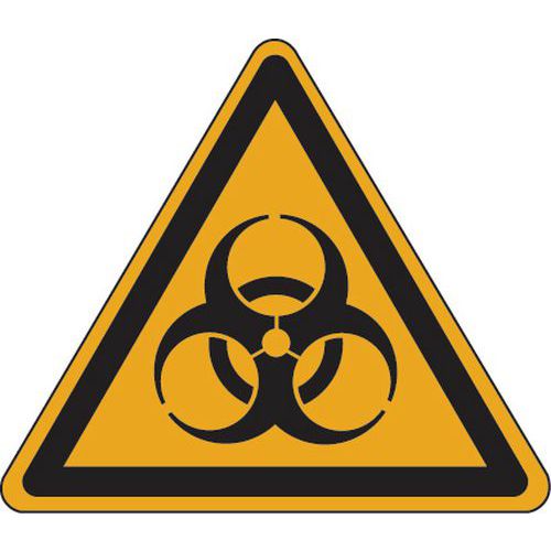 Panel de peligro - Riesgo biológico - Adhesivo
