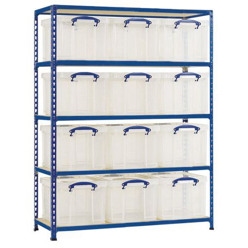 Estantería de cajas organizadoras Blocabac - Con cajas