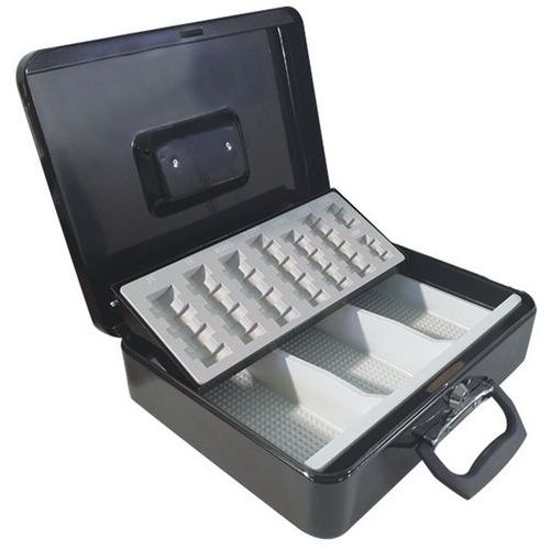 Caja para monedas con llave - Manutan Expert