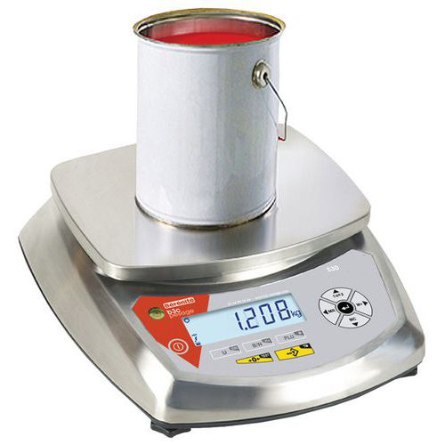 Balanza compacta acero inox. - Carga 6 a 30 kg