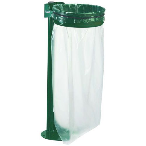 Soporte para bolsas de basura con poste con base- 110 L