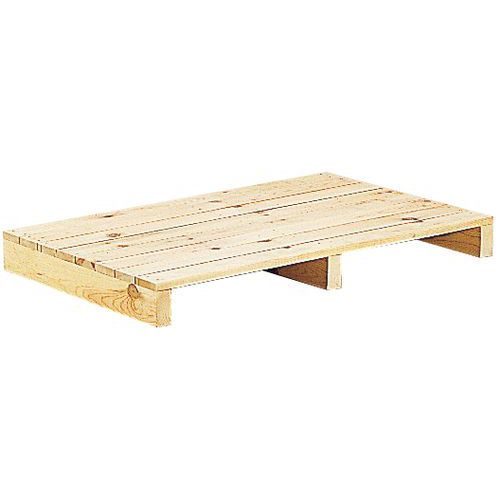 Palé de madera con plataforma plana