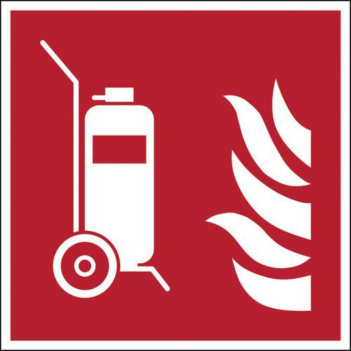 Panel de incendios - Extintores sobre ruedas - Rígido