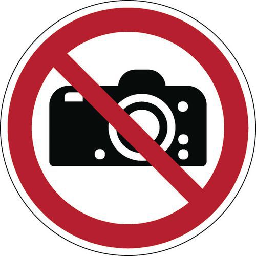 Panel de prohibición - Prohibido fotografiar- Rígido Panel de prohibición - Prohibido fotografiar- Rígido