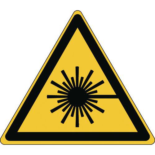 Panel de peligro - Radiación láser - Rígido