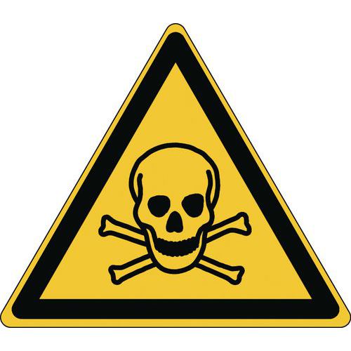 Panel de peligro - Material tóxico - Rígido
