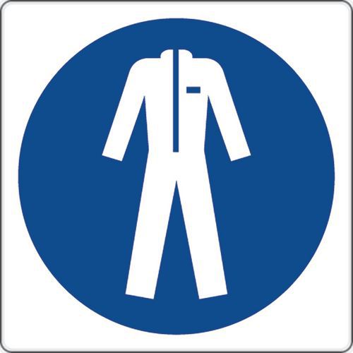 Panel de obligación - Usar ropa de protección - Aluminio