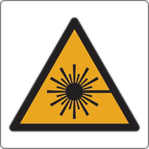 Panel de peligro - Radiación láser - Aluminio