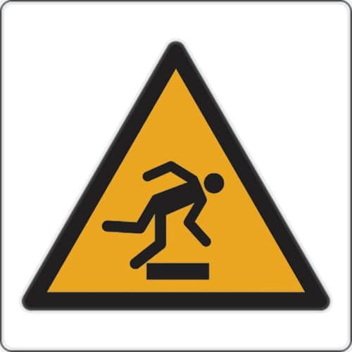 Panel de peligro - Obstáculo en suelo - Aluminio