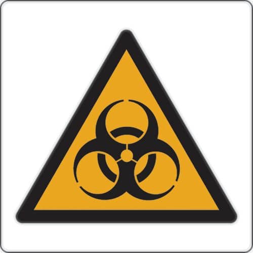 Panel de peligro - Riesgo biológico - Aluminio