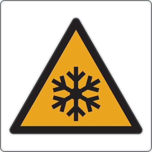 Panel de peligro - Bajas temperaturas y heladas -Aluminio