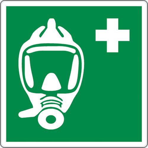 Panel de emergencia - Aparato respiratorio evacuación de emergencia - Aluminio