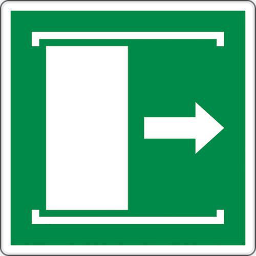 Panel de evacuación - Deslizar puerta a la derecha - Aluminio