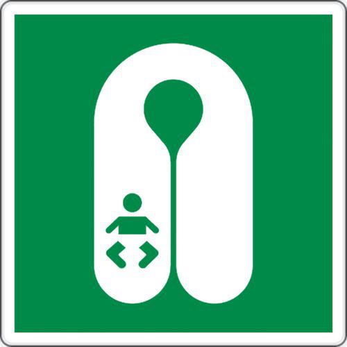 Panel de emergencia - Chaleco salvamento bebés - Aluminio
