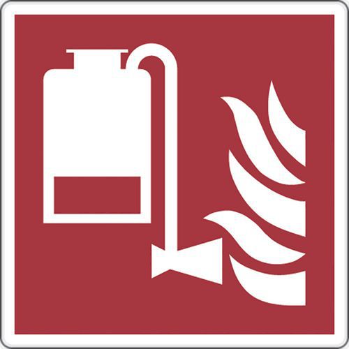 Panel de incendios - Extintor portátil de espuma - Aluminio Panel de incendios - Extintor portátil de espuma - Aluminio