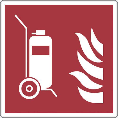 Panel de incendios - Extintor de ruedas - Aluminio