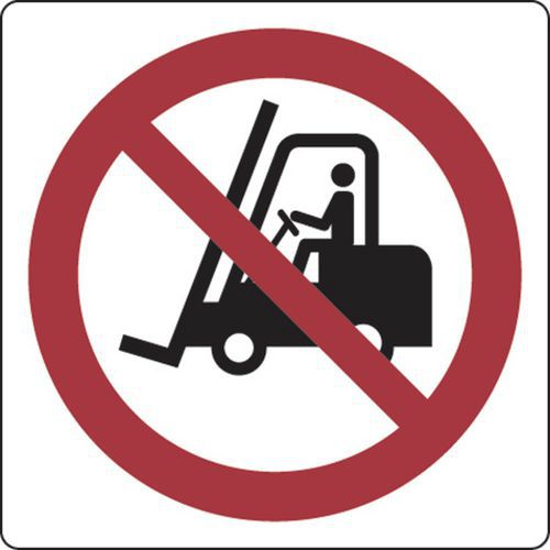 Panel de prohibición - Acceso prohibido a carretillas elevadoras - Aluminio Panel de prohibición - Acceso prohibido a carretillas elevadoras - Aluminio