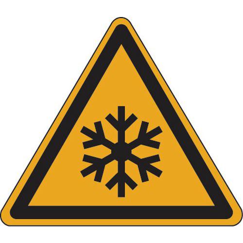 Panel de peligro - Bajas temperaturas y heladas - Aluminio