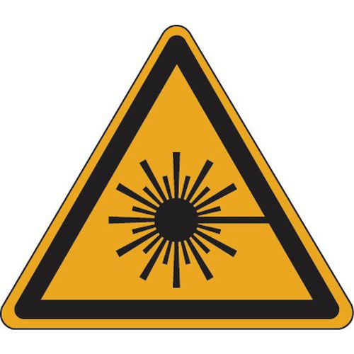 Panel de peligro - Radiación láser - Aluminio