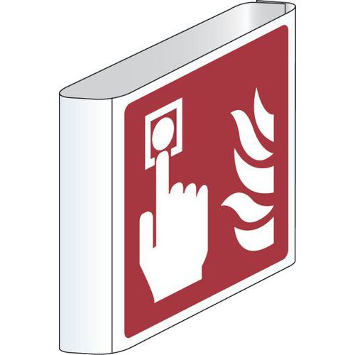 Panel de incendios - Alarma (bandera) - Aluminio