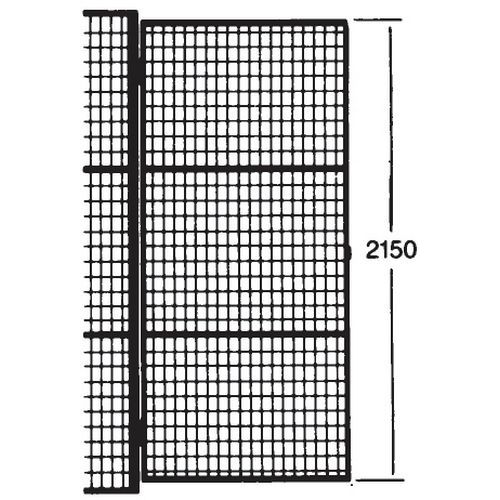 Puerta batiente para tabique de rejilla UX 450 - con placa portacandados Puerta batiente para tabique de rejilla UX 450 - con placa portacandados