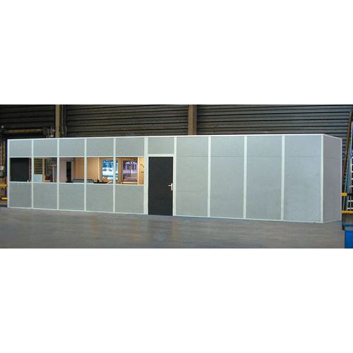 Cerramiento de tabique doble de chapa de acero melaminado - Panel macizo - Altura 2,50 m