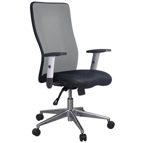 Silla de oficina ergonómica con respaldo alto Penelope - Tejido - Manutan Expert