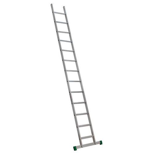 Escalera simple de aluminio Prima - De 11 a 19 peldaños - Barra estabilizadora - Facal