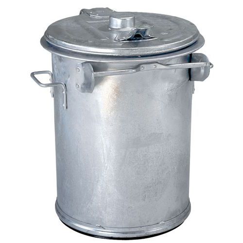 Cubo de basura de acero galvanizado - 70 y 90 L