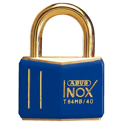 Candado recubierto de PVC serie T84 - Llaves distintas- 2 llaves