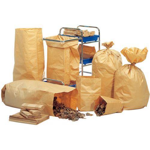 Bolsa de basura de papel - Desechos verdes - de 70 a 140 L