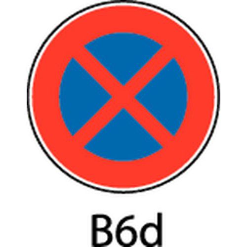 Panel de señalización - B6d - Parada y estacionamiento prohibidos