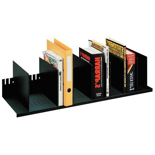 Clasificador vertical con separador desmontable para armario - Negro - Paperflow Clasificador vertical con separador desmontable para armario - Negro - Paperflow