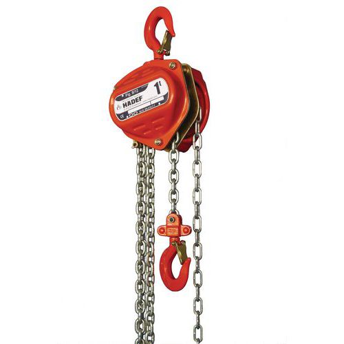 Polipasto manual 8/12 - Cap. 500 a 1600 kg - Elevación 4 m
