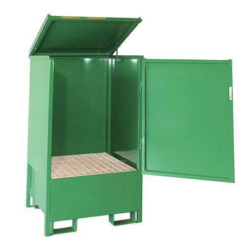 Bandeja colectora metálica para almacenamiento de bidones - 220 y 440 L - Sameto Technifil