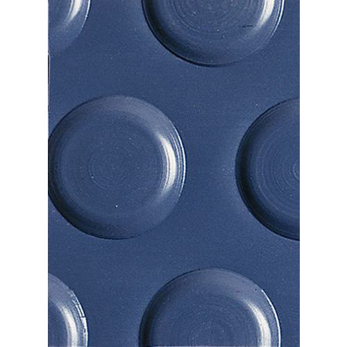 Alfombra de PVC Flexi Button - Con relieve de círculos gruesos - Por metro lineal - Plastex
