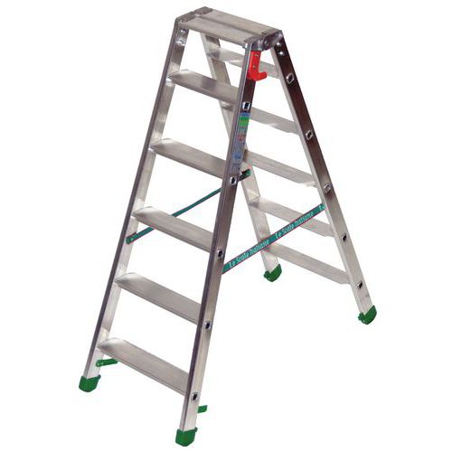 Escabel profesional de doble acceso - 5 a 12 peldaños