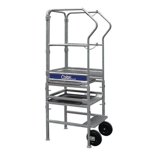 Plataforma rodante de altura fija CABRI - De 2 a 3 peldaños - Duarib