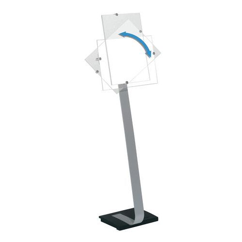 Soporte de información con base Crystal Sign Stand® Soporte de información con base Crystal Sign Stand®