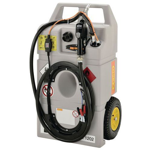 Carrito de reaprovisionamiento AdBlue con bomba eléctrica y pistola automática