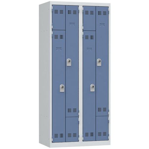 Taquilla para ahorro de espacio en L - 1 a 3 columnas - Ancho 400 mm - Vinco