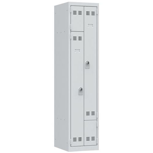Taquilla para ahorro de espacio en L - 1 a 3 columnas - Ancho 400 mm - Vinco