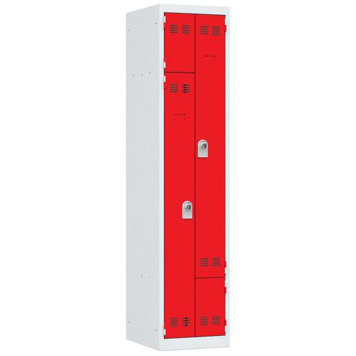 Taquilla para ahorro de espacio en L - 1 a 3 columnas - Ancho 400 mm - Vinco