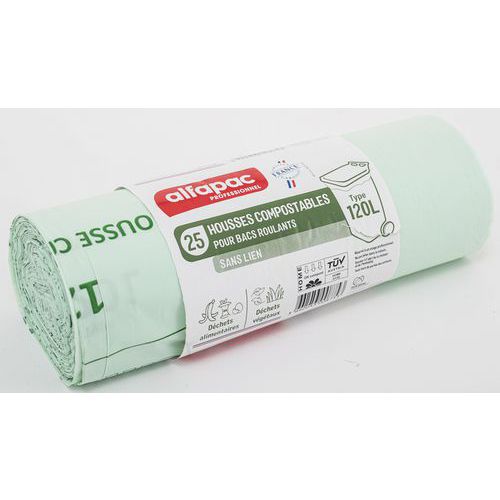 Funda compostable - Residuos orgánicos 120 L - Alfapac Funda compostable - Residuos orgánicos 120 L - Alfapac